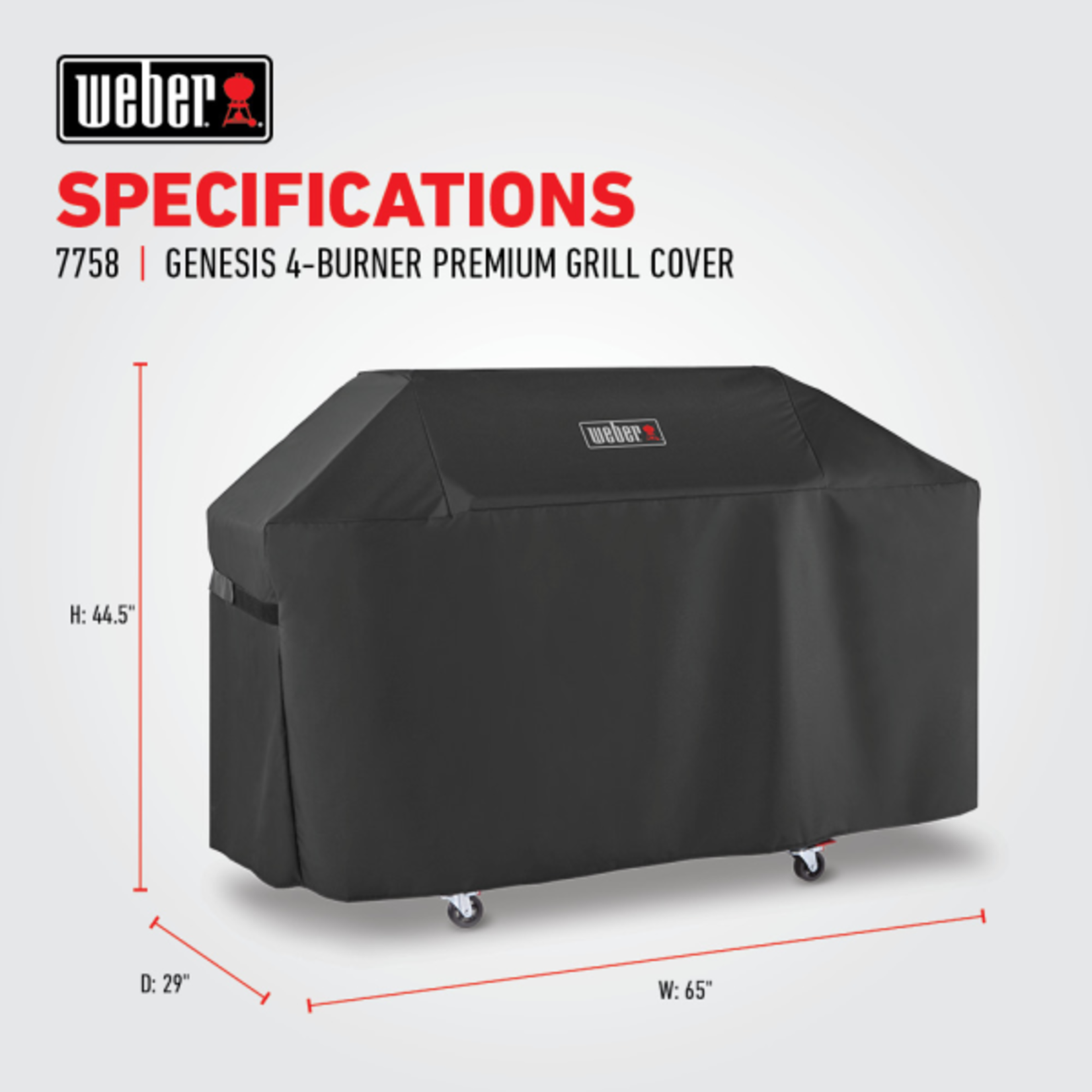 Weber Genesis 400 Series Premium Grill Cover (2022+)