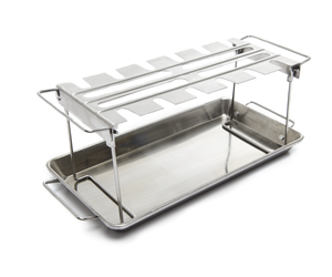 Broil King Roaster Wing Rack With Pan SS Saskatoon Barbecues