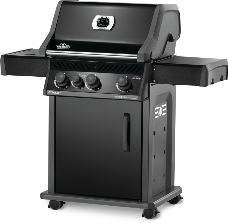 Napoleon Rogue XT 425 Natural Gas Grill with Infrared Side Burner Black