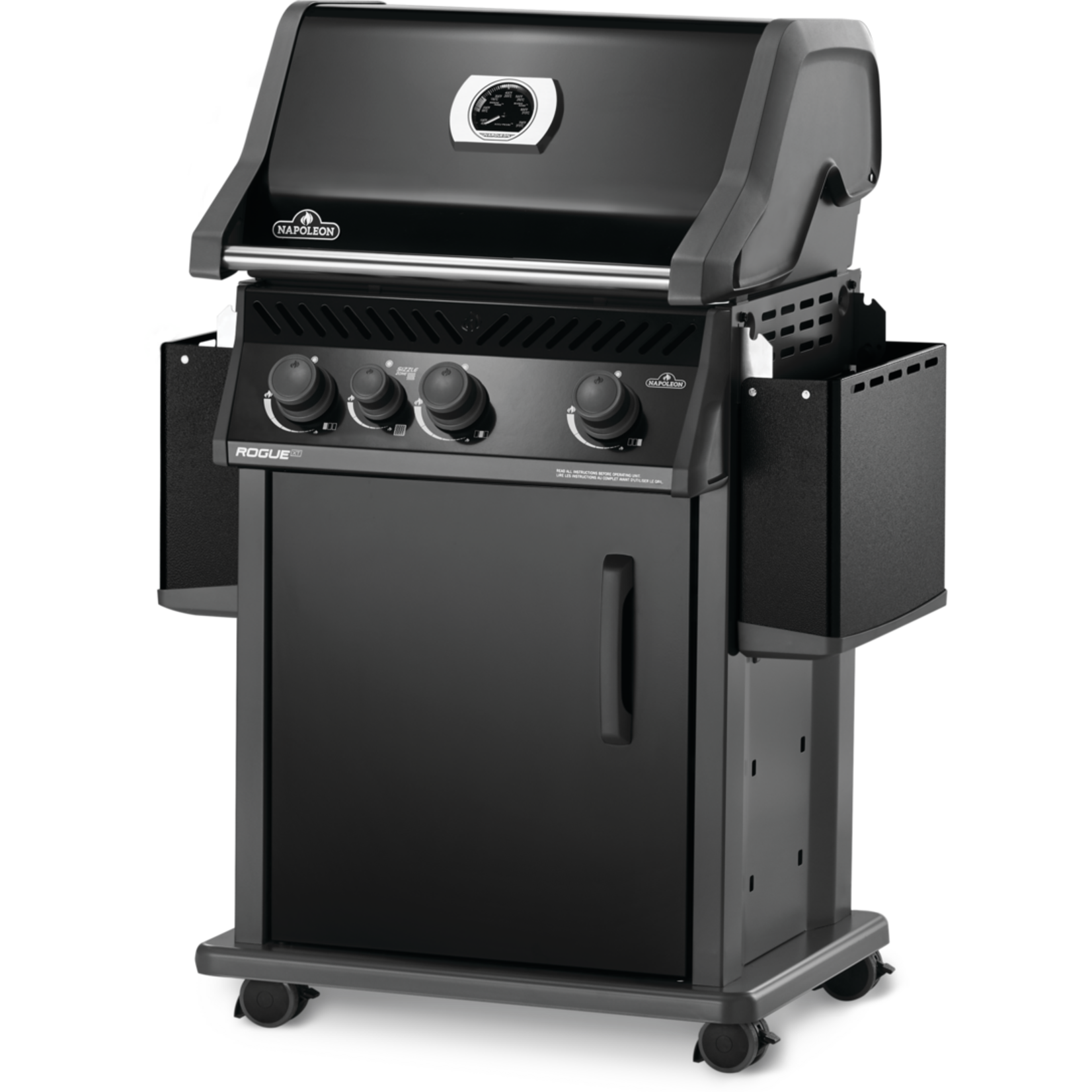 Napoleon Rogue® XT 425 Propane Gas Grill with Infrared Side Burner, Black