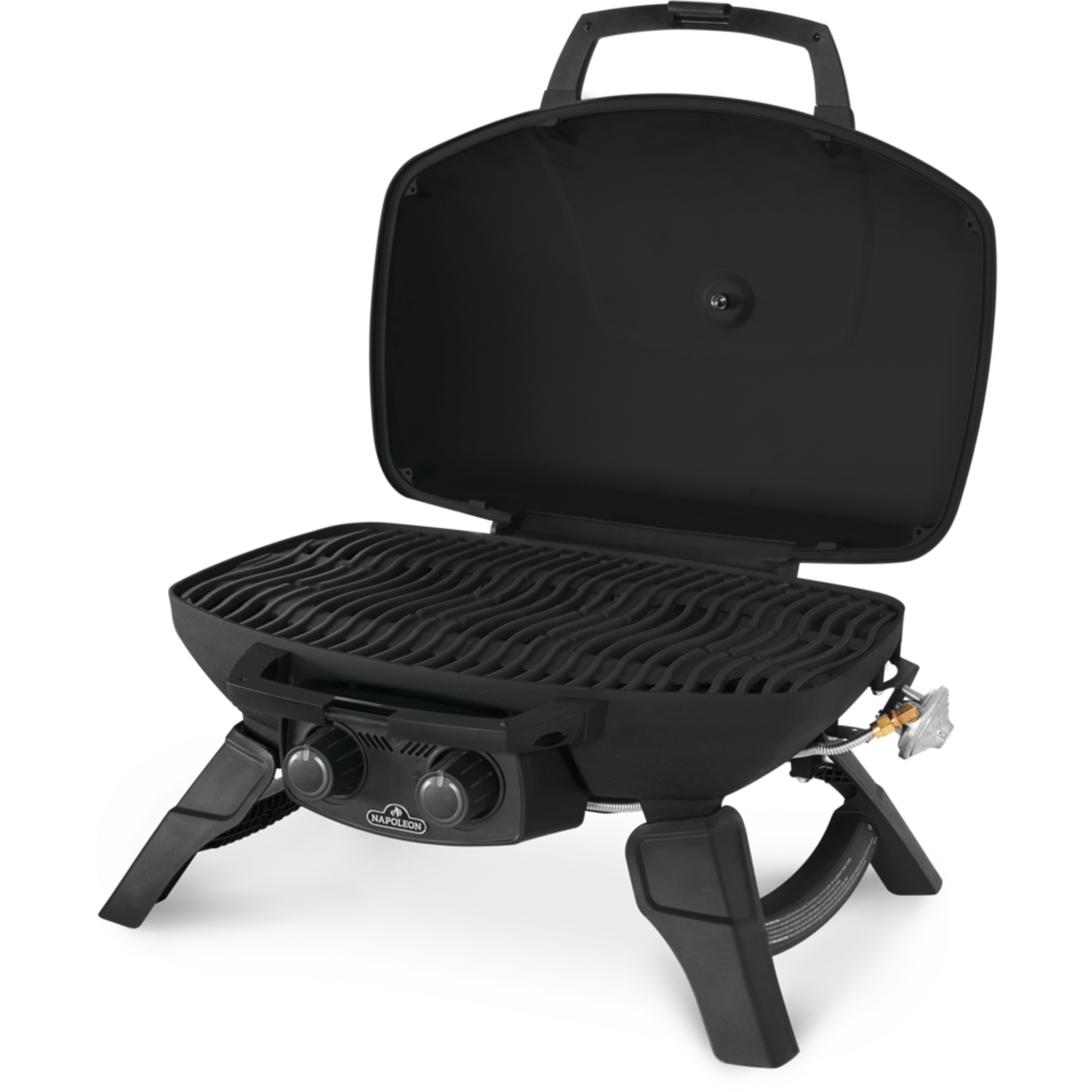 Napoleon TravelQ™ 285 Portable Propane Gas Grill with Griddle, Red