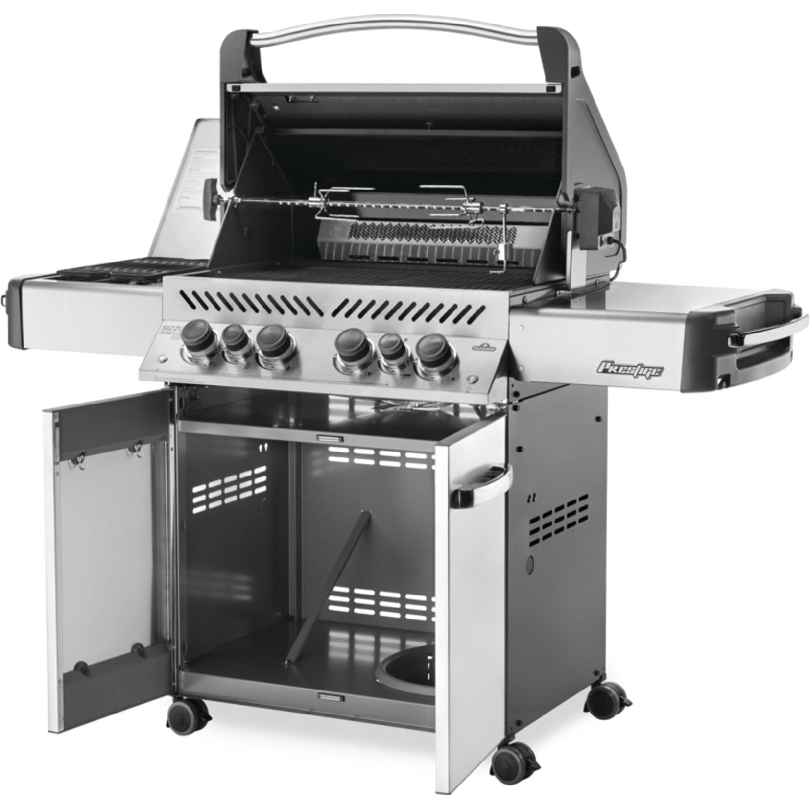 Napoleon Prestige® 500 Propane Gas Grill with Infrared Side and Rear Burners, Stainless Steel ($125 Instant Rebate)