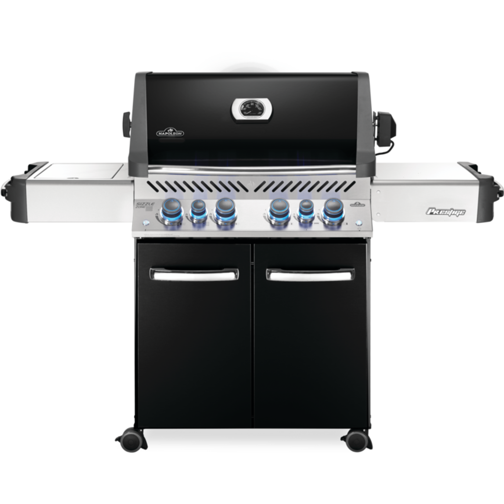 Napoleon Prestige® 500 Natural Gas Grill with Infrared Side and Rear Burners, Black