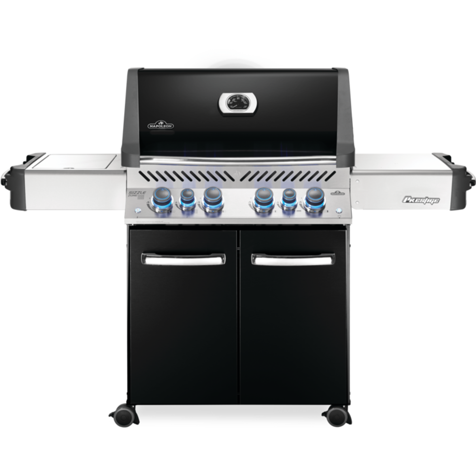 Napoleon Prestige® 500 Natural Gas Grill with Infrared Side and Rear Burners, Black