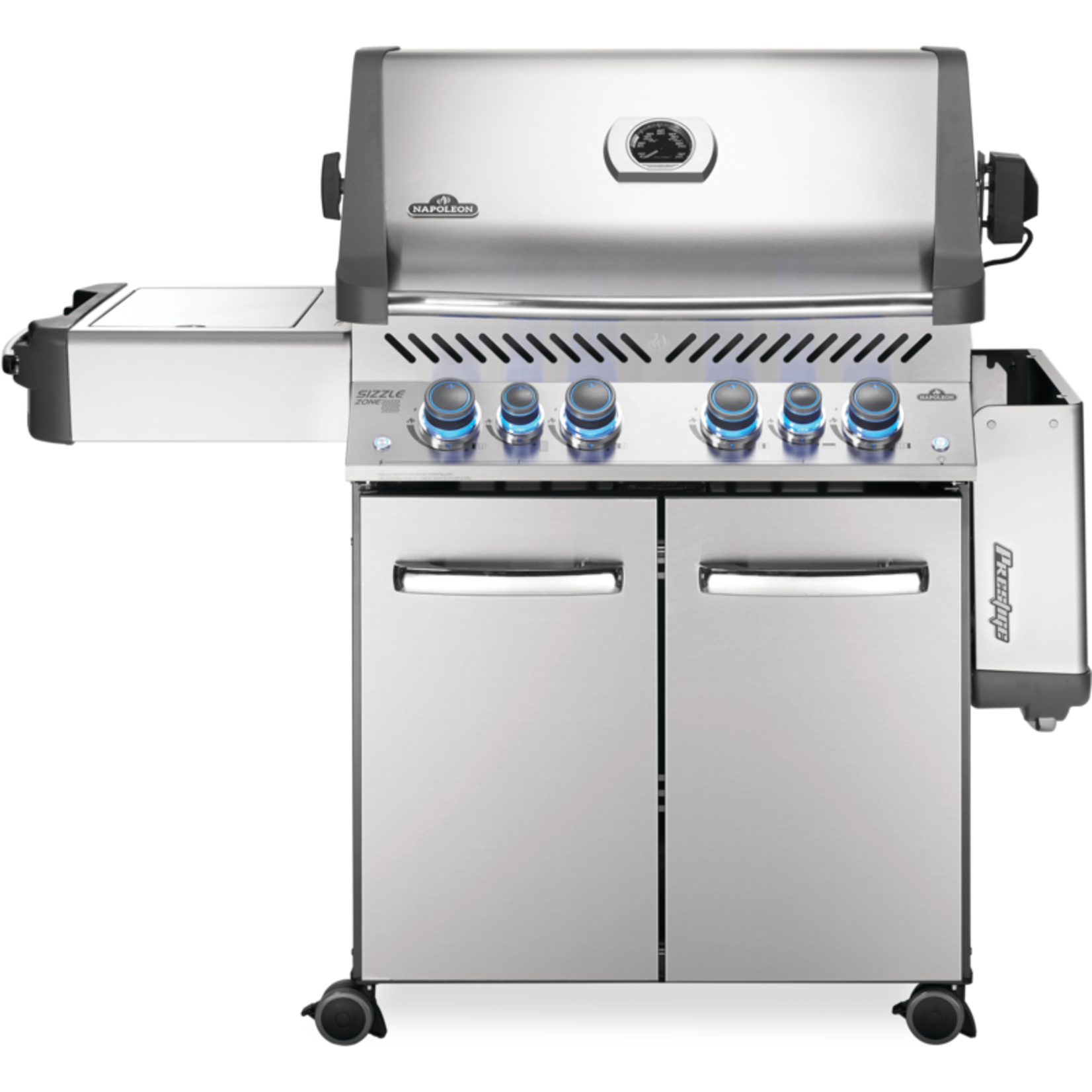 Napoleon Prestige® 500 Propane Gas Grill with Infrared Side and Rear Burners, Stainless Steel