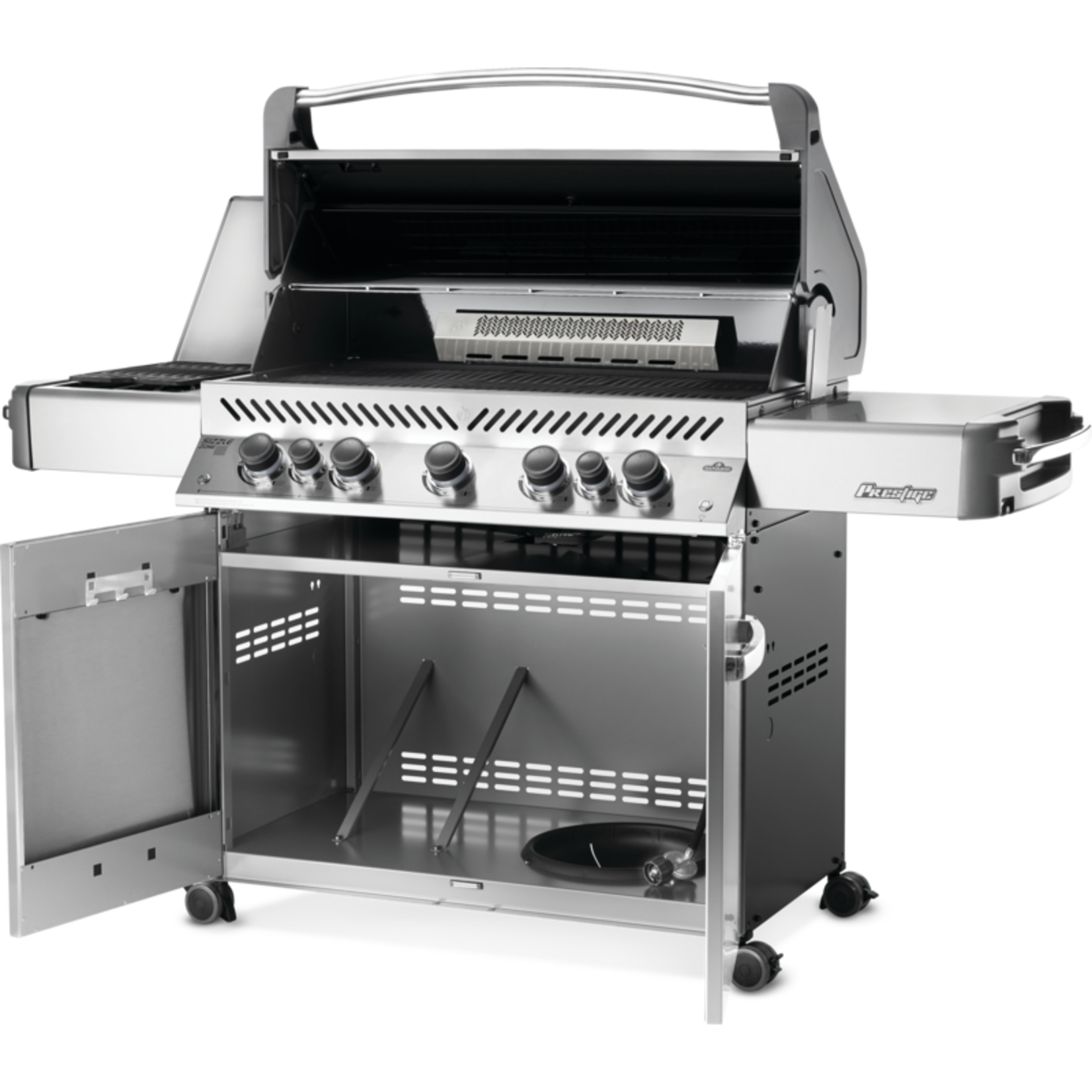 Napoleon Prestige® 665 Propane Gas Grill with Infrared Side and Rear Burners, Stainless Steel