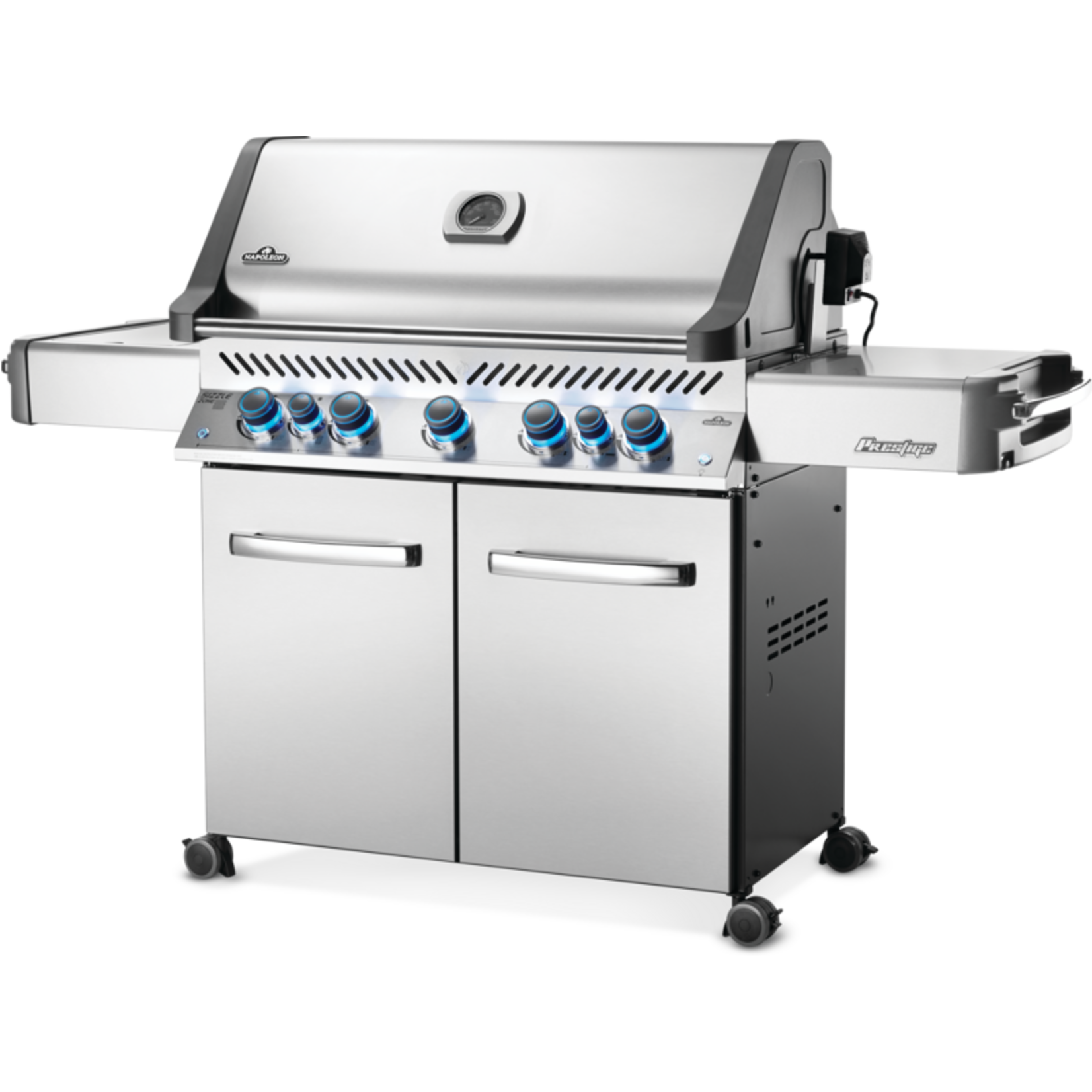 Napoleon Prestige® 665 Propane Gas Grill with Infrared Side and Rear Burners, Stainless Steel