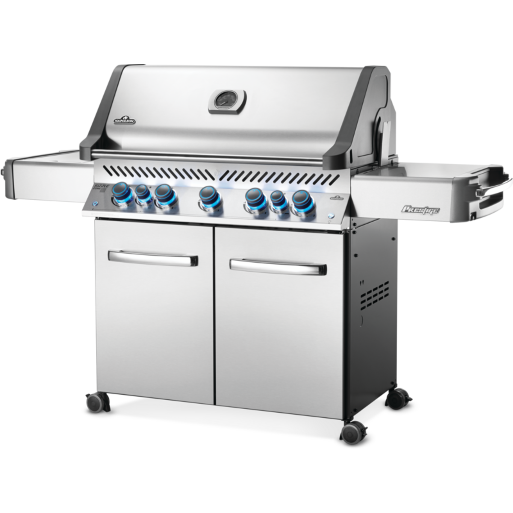 Napoleon Prestige® 665 Propane Gas Grill with Infrared Side and Rear Burners, Stainless Steel