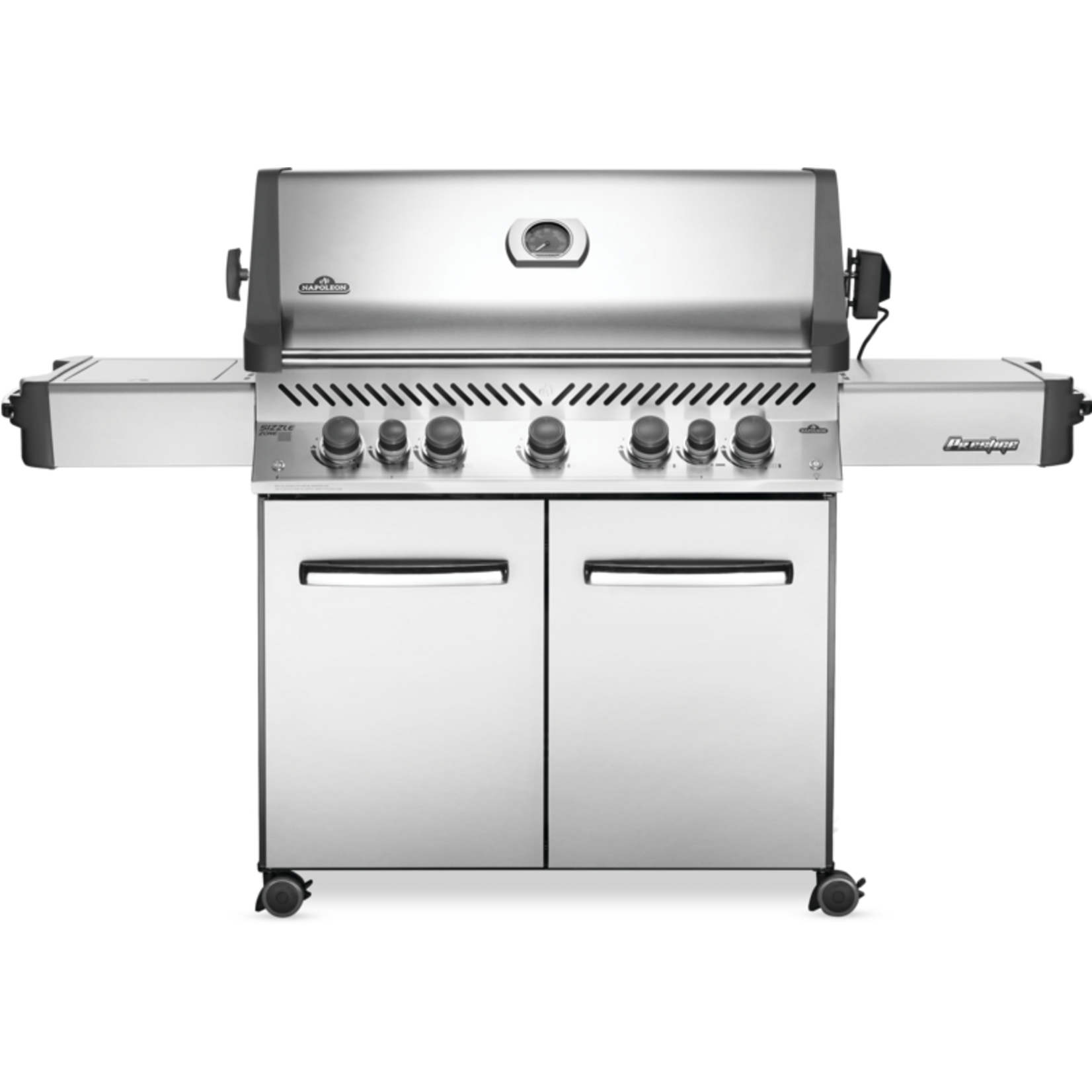 Napoleon Prestige® 665 Propane Gas Grill with Infrared Side and Rear Burners, Stainless Steel