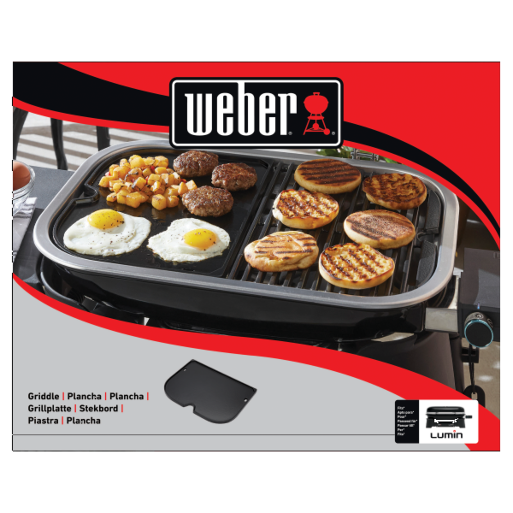 Weber Lumin Large Grill Griddle { BIN WE2 - 3 }