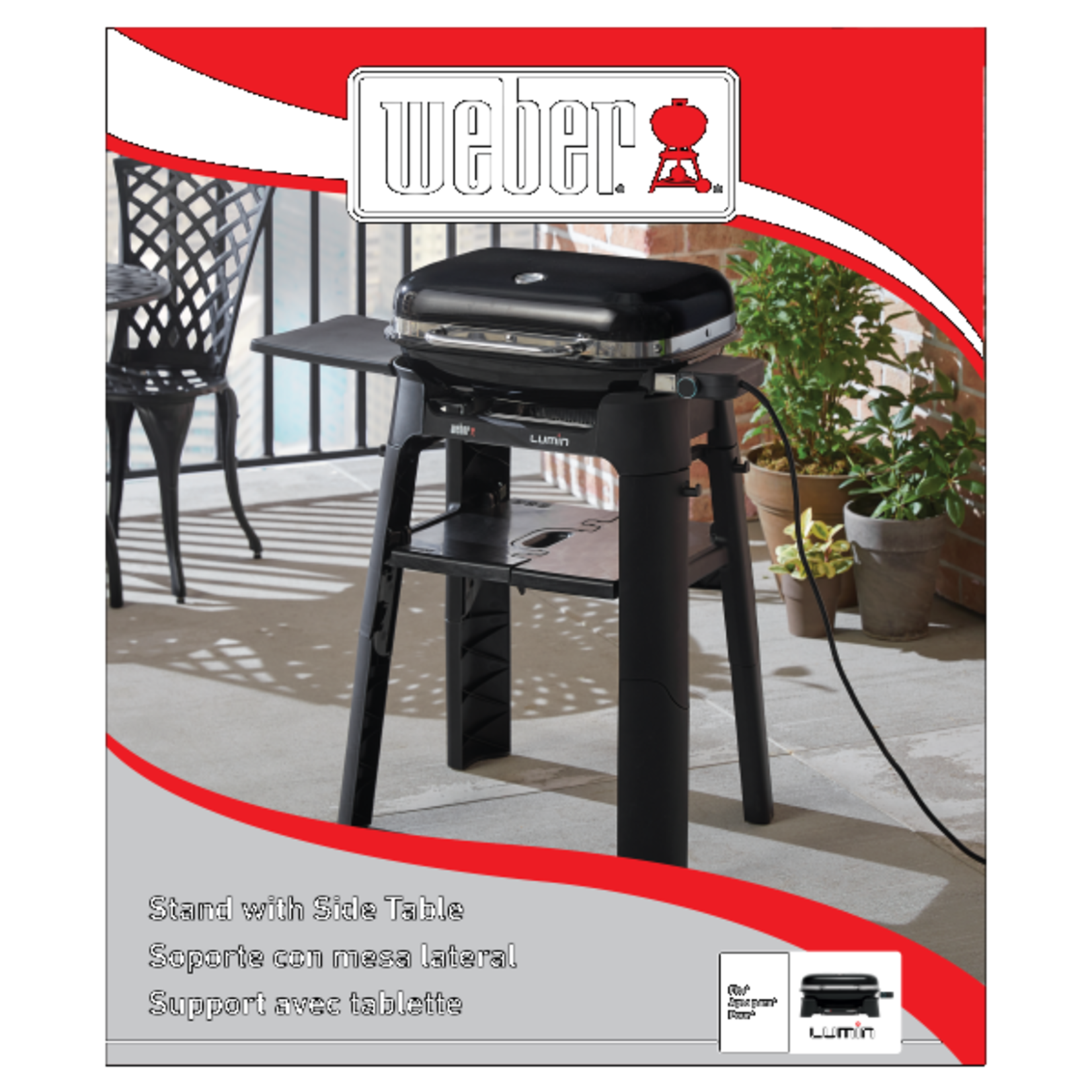 Weber Lumin Stand With Side Table