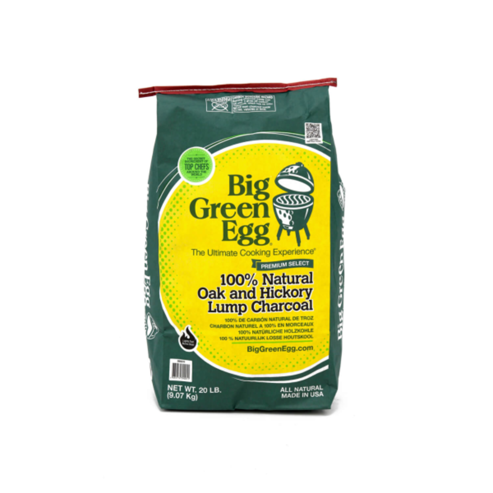 Green Egg 100% Natural Oak & Hickory Lump (17.6 lb / 8 kg)