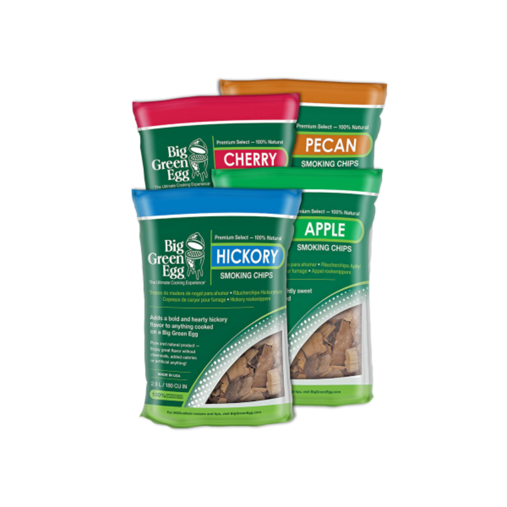 Green Egg Premium Kiln Dried Hickory Wood Smoking Chips 2.9L