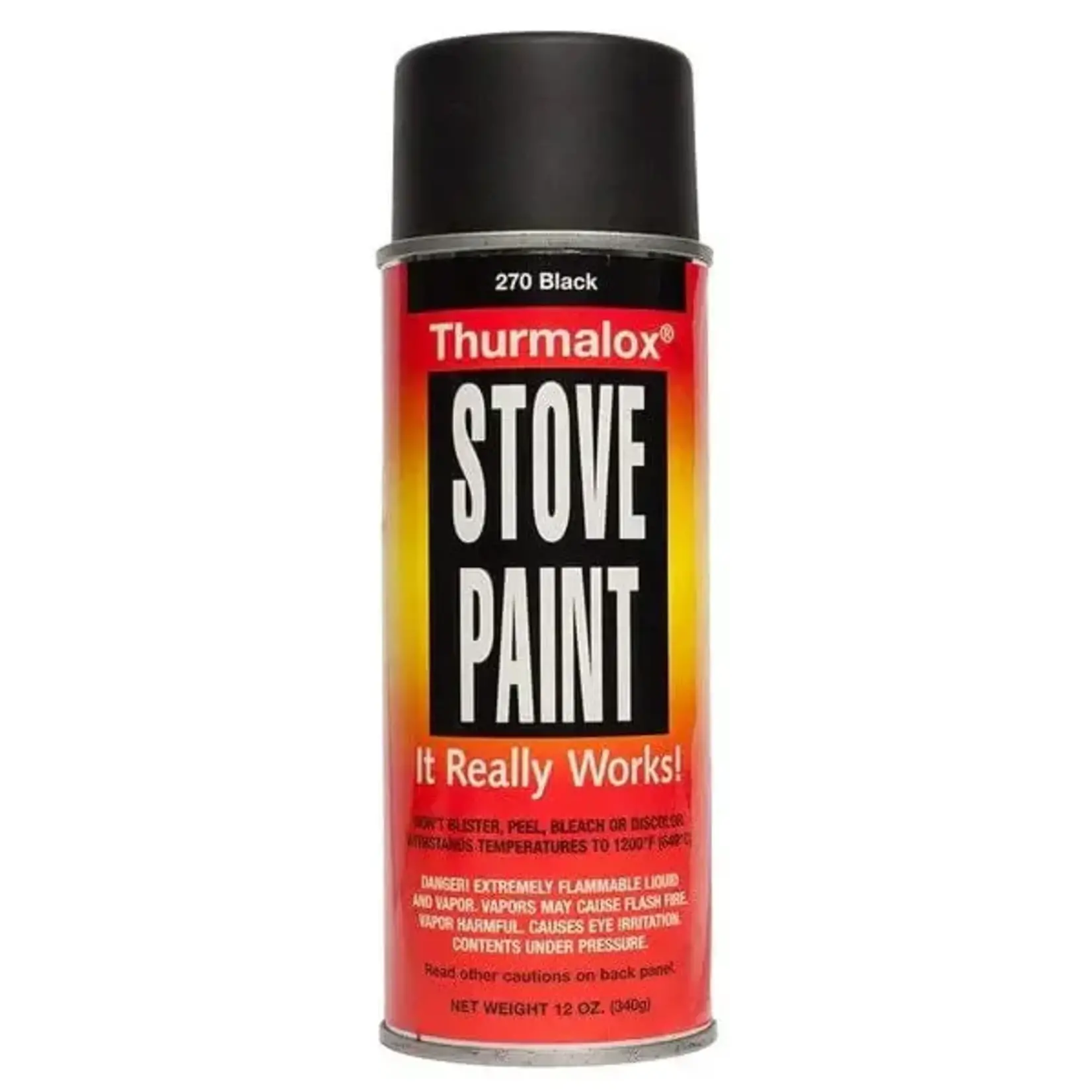 Thurmalox Thurmalox SATIN BLACK SPRAY PAINT 12oz CAN { BIN YO1 - 2)