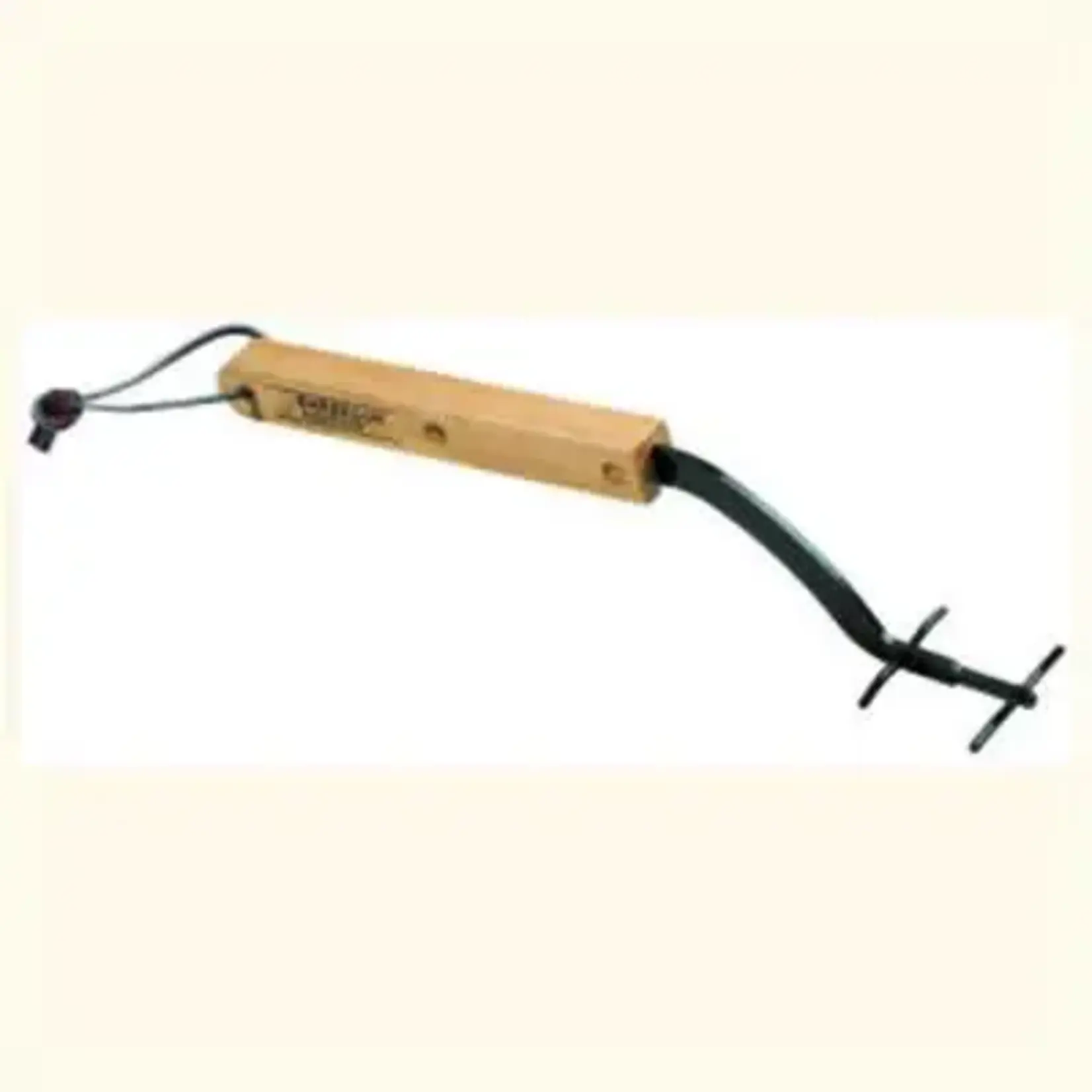 Barbecue Genius HW Grid Lifter  Hardwood Hdle & Leather Strap