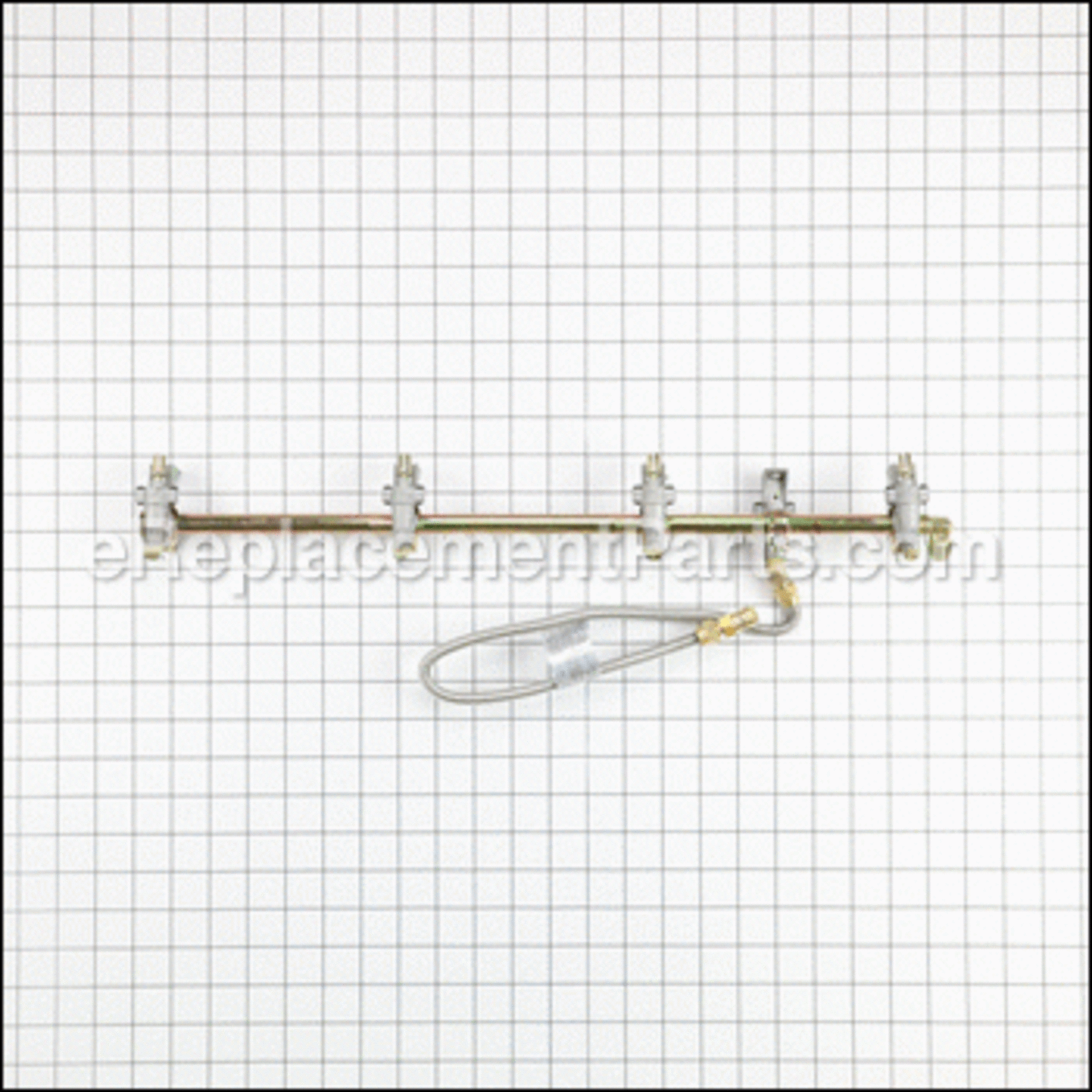Broil Mate Manifold, Broilmate  4/v w Side burner hose
