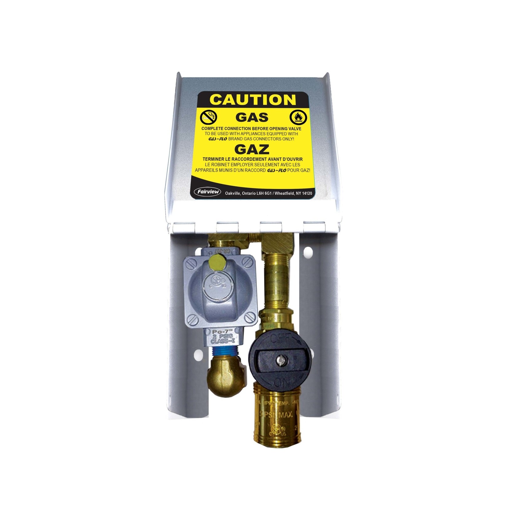 Gas-Flo 3/8" Dual Cover w/ Couplers & Nipples NG-OUTLET-DUAL