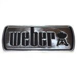 Weber Logo plate, SS, Genesis 300 series {Bin B-E1-5}