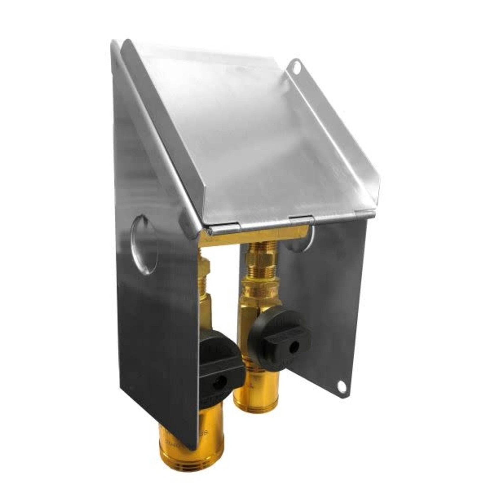 Gas-Flo BBQ QD Dual 3/8"/1/2" SS Outlet   NGO-5