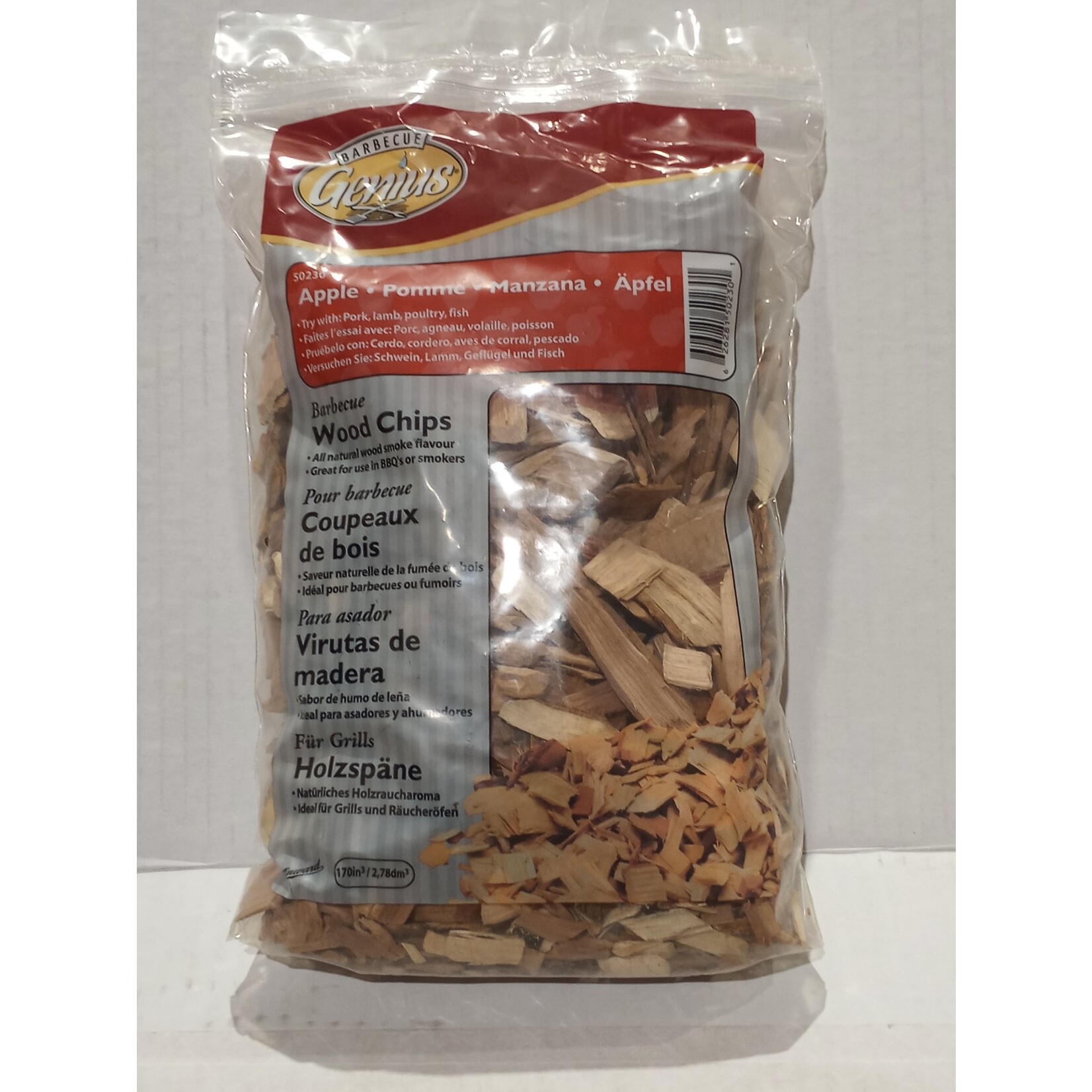 Barbecue Genius Apple Barbecue Wood Chips 170in³/2.78dm³