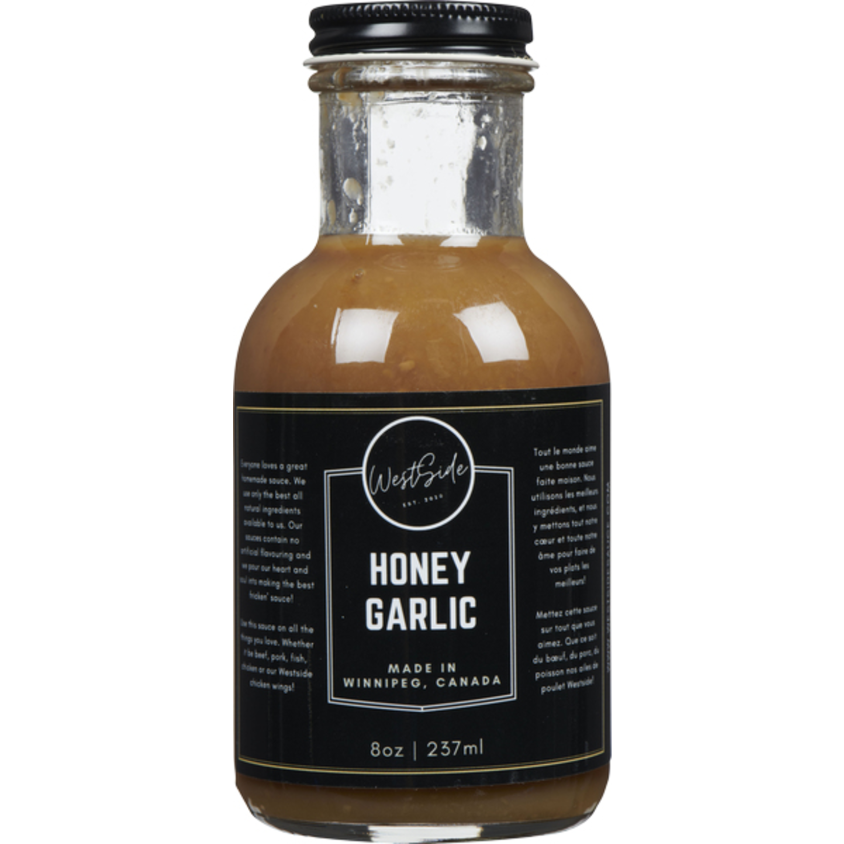 Westside Sauces Honey Garlic 8oz/237ml