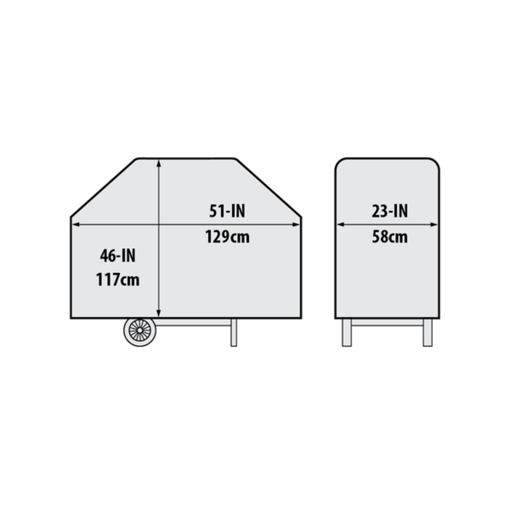 Broil King Grill Cover - Select - 51" Baron/Monarch/Gem 300 Series
