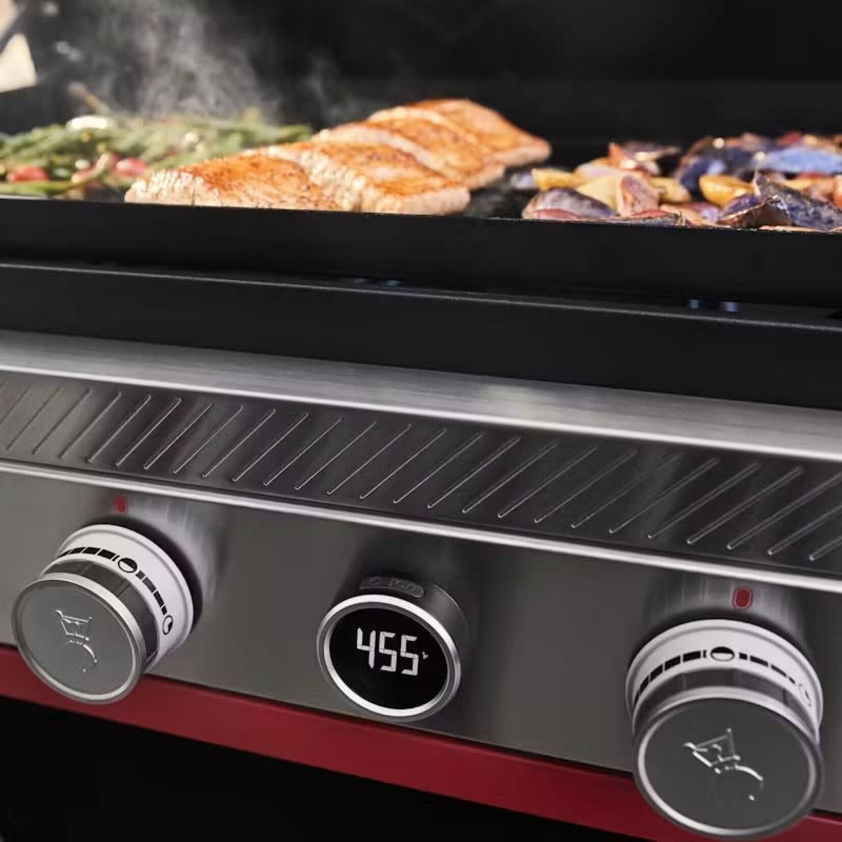Weber Slate™ 30" Rust-Resistant Griddle with Extendable Side Table (LP)