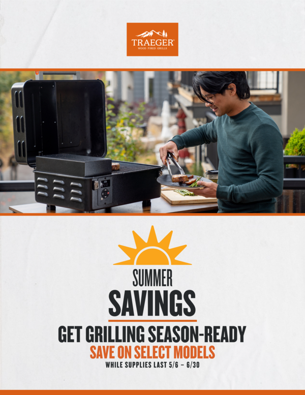Save up to $200 on Traeger pellet grills!