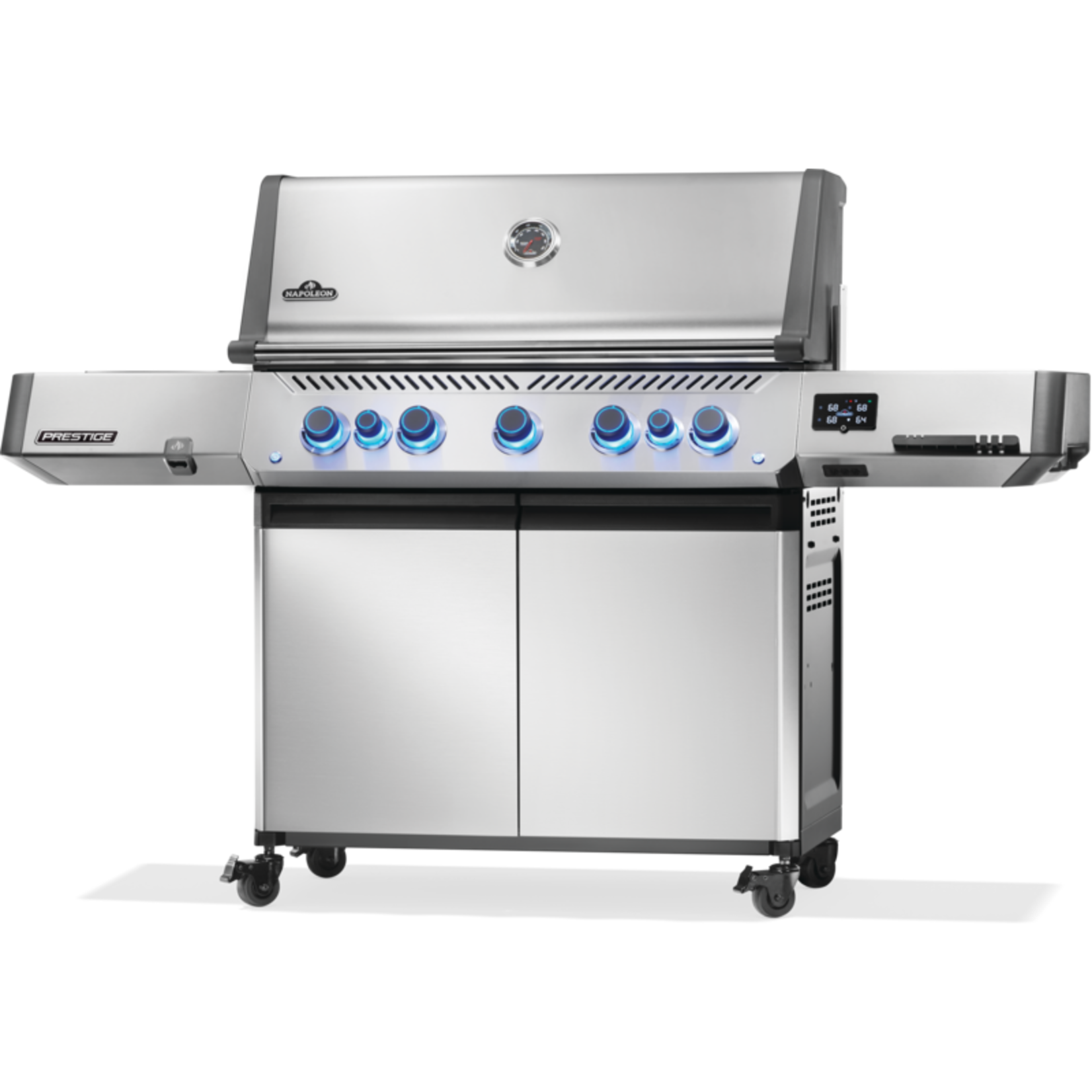 Napoleon Prestige® 665 Connected, LP Gas Grill with Infrared Side and Rear Burner, Stainless Steel
