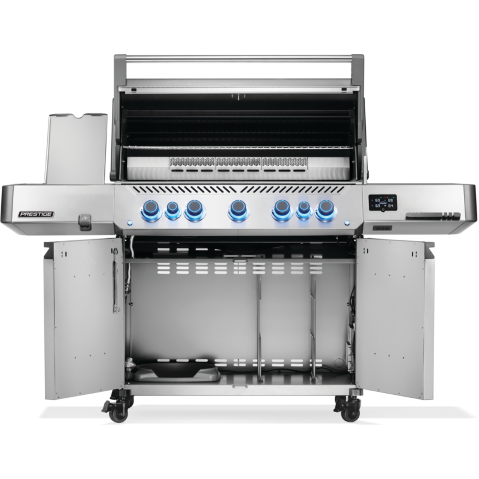 Napoleon Prestige® 665 Connected, LP Gas Grill with Infrared Side and Rear Burner, Stainless Steel