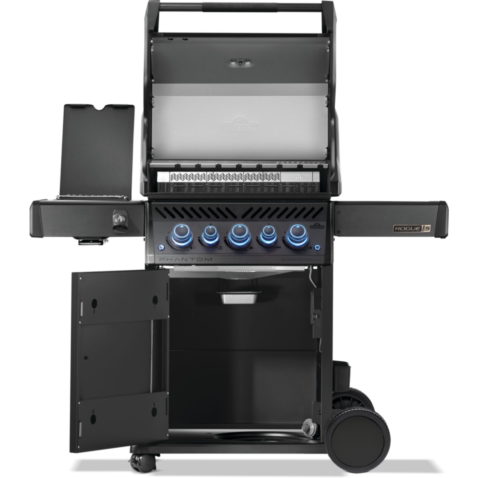 Napoleon Phantom Rogue® PRO-S 425 Propane Gas Grill with Infrared Side and Rear Burners, Matte Black
