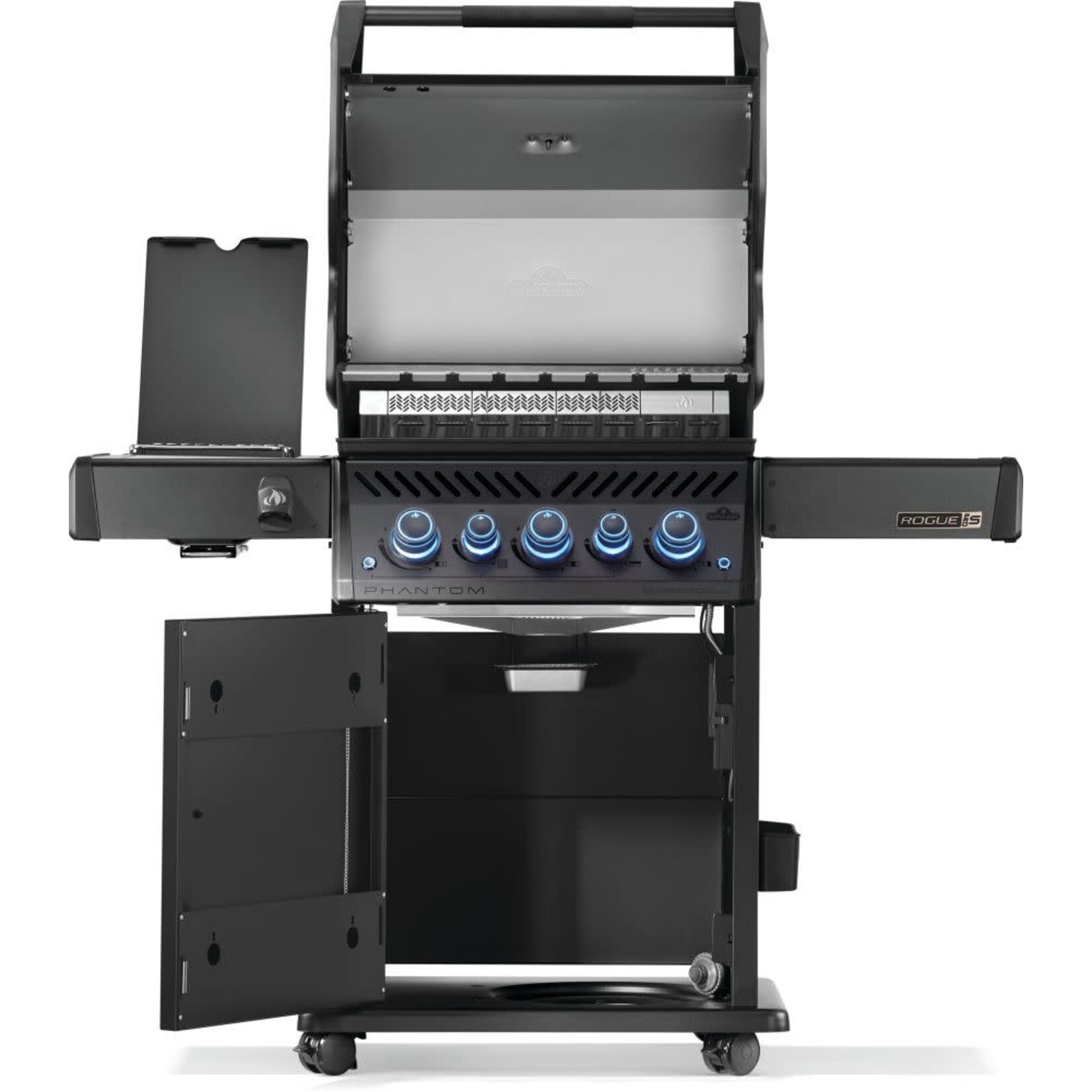 Napoleon Phantom Rogue® PRO-S 425 Propane Gas Grill with Infrared Side and Rear Burners, Matte Black