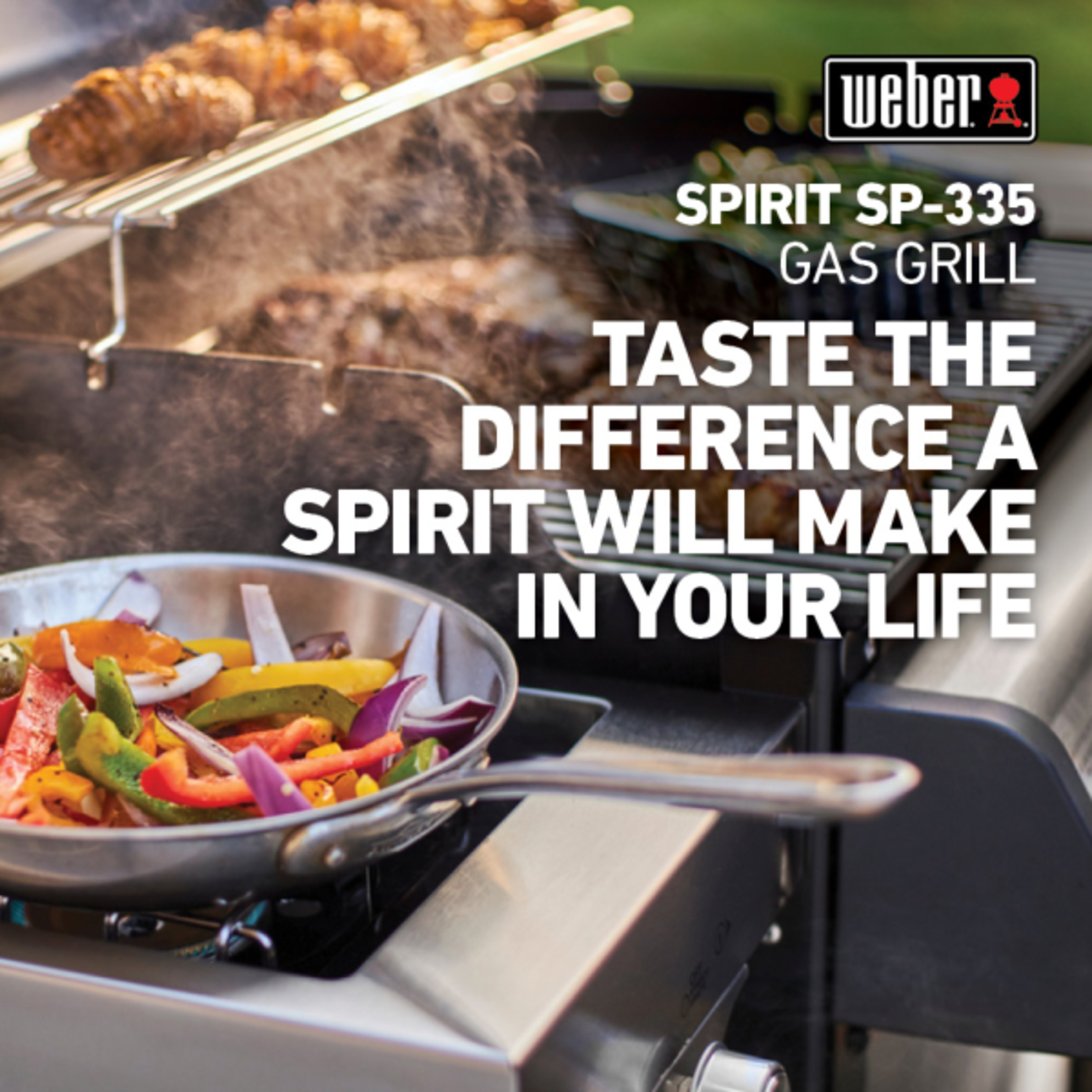 Weber Spirit SP-335 LP SS Bundle (includes cover)