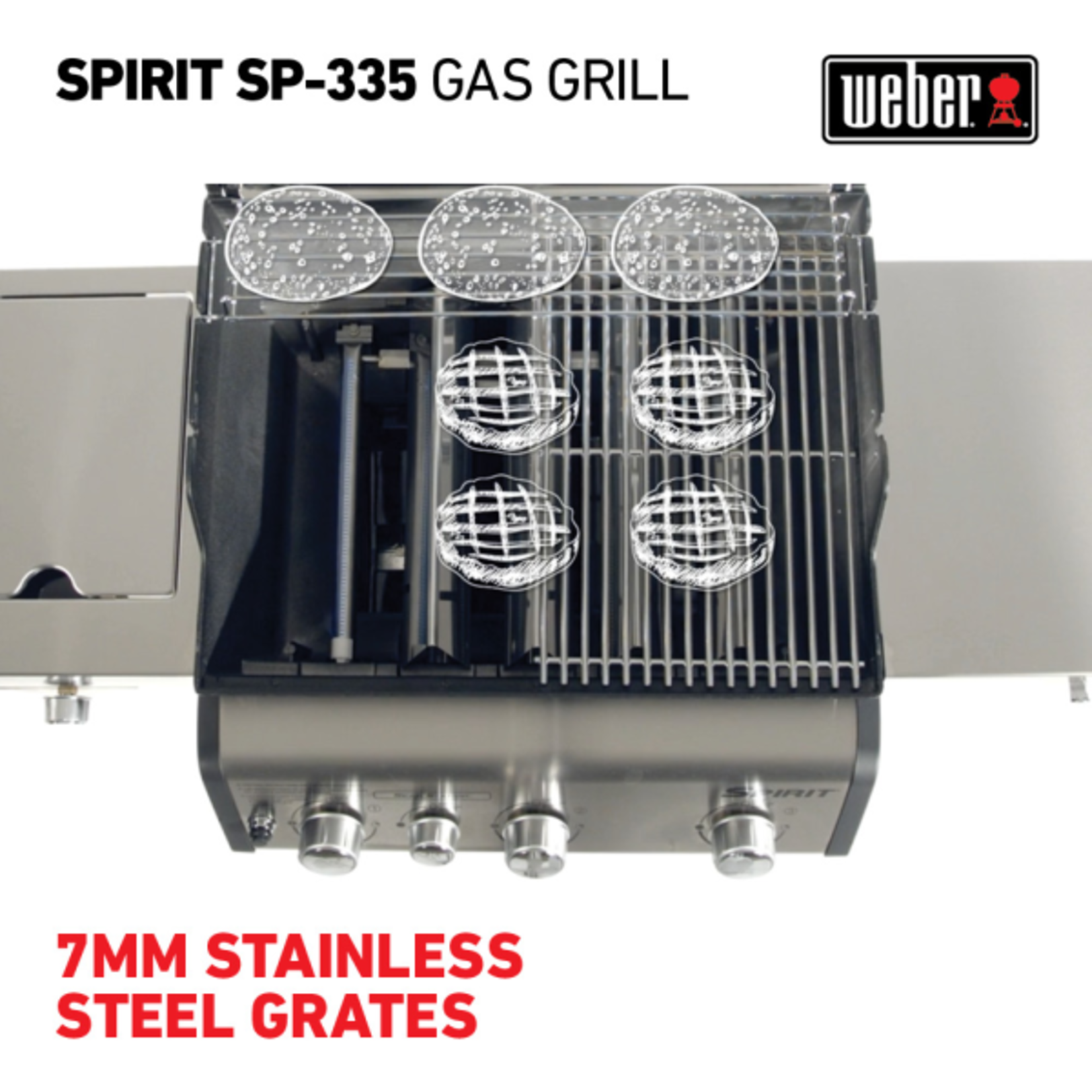 Weber Spirit SP-335 LP SS Bundle (includes cover)