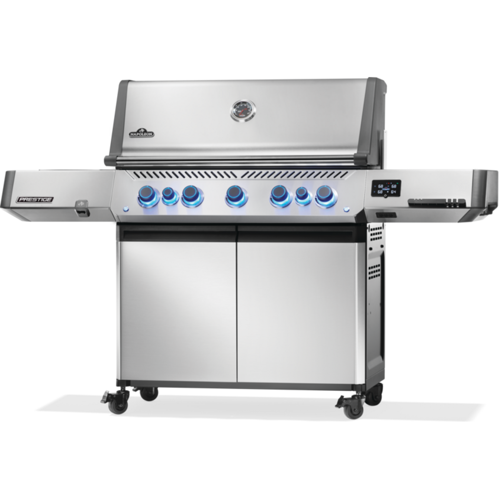 Napoleon Prestige® 665 Connected, Natural Gas Grill with Infrared Side and Rear Burner, Stainless Steel