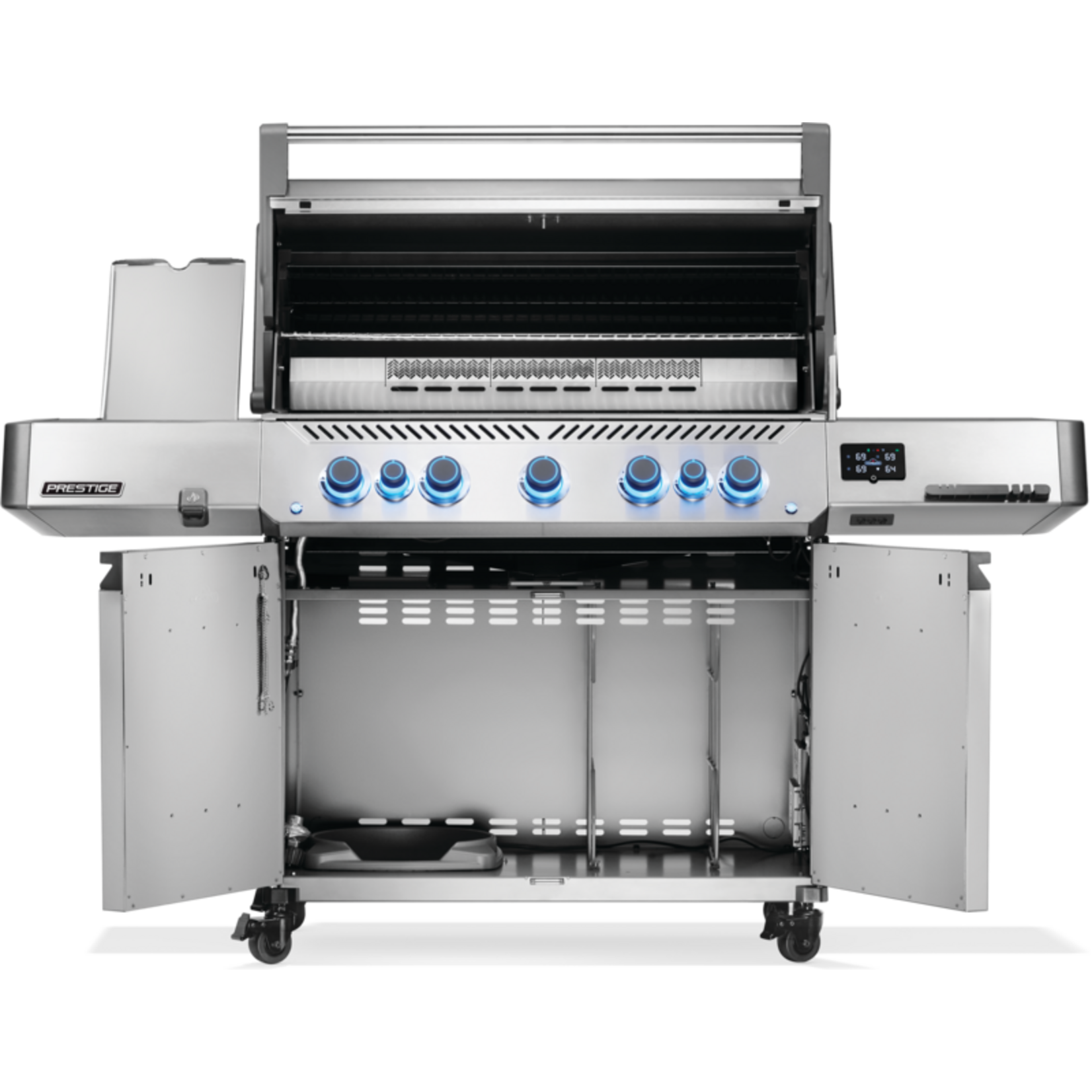 Napoleon Prestige® 665 Connected, Natural Gas Grill with Infrared Side and Rear Burner, Stainless Steel