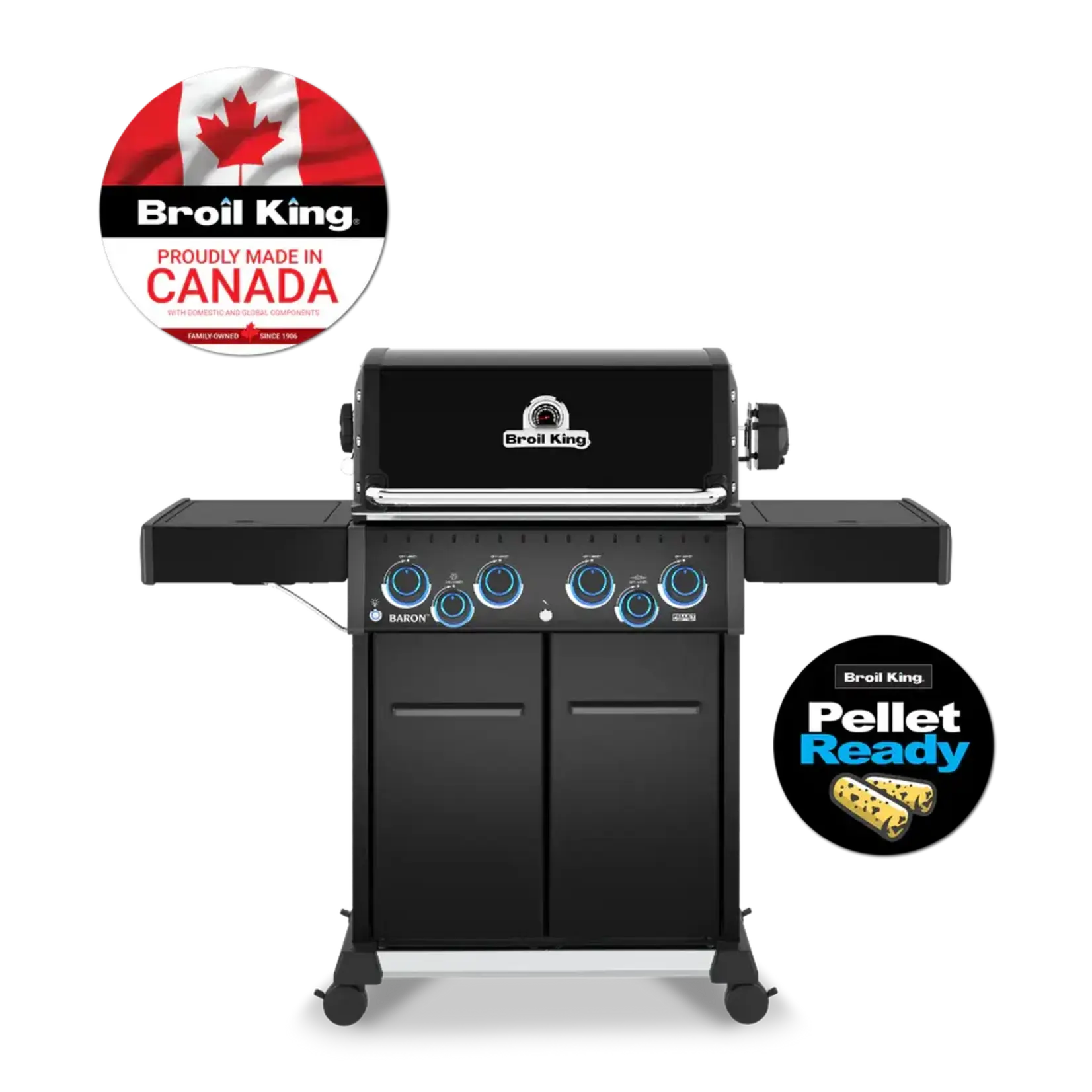 Broil King Baron 490 Pro Shadow LP (Pellet Ready)