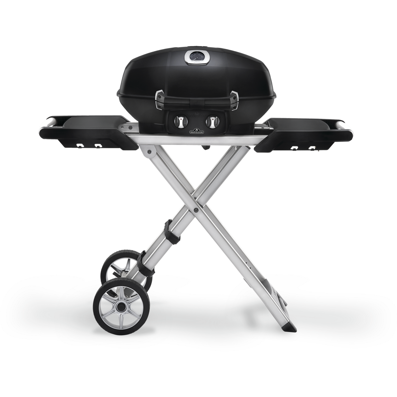 Napoleon TravelQ™ PRO285X Portable Propane Gas Grill with Scissor Cart, Black