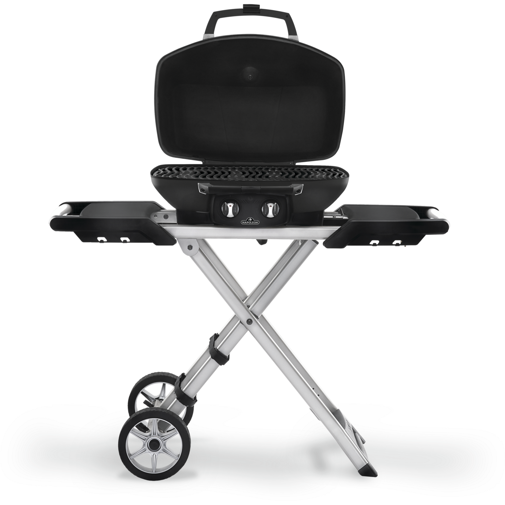 Napoleon TravelQ™ PRO285X Portable Propane Gas Grill with Scissor Cart, Black