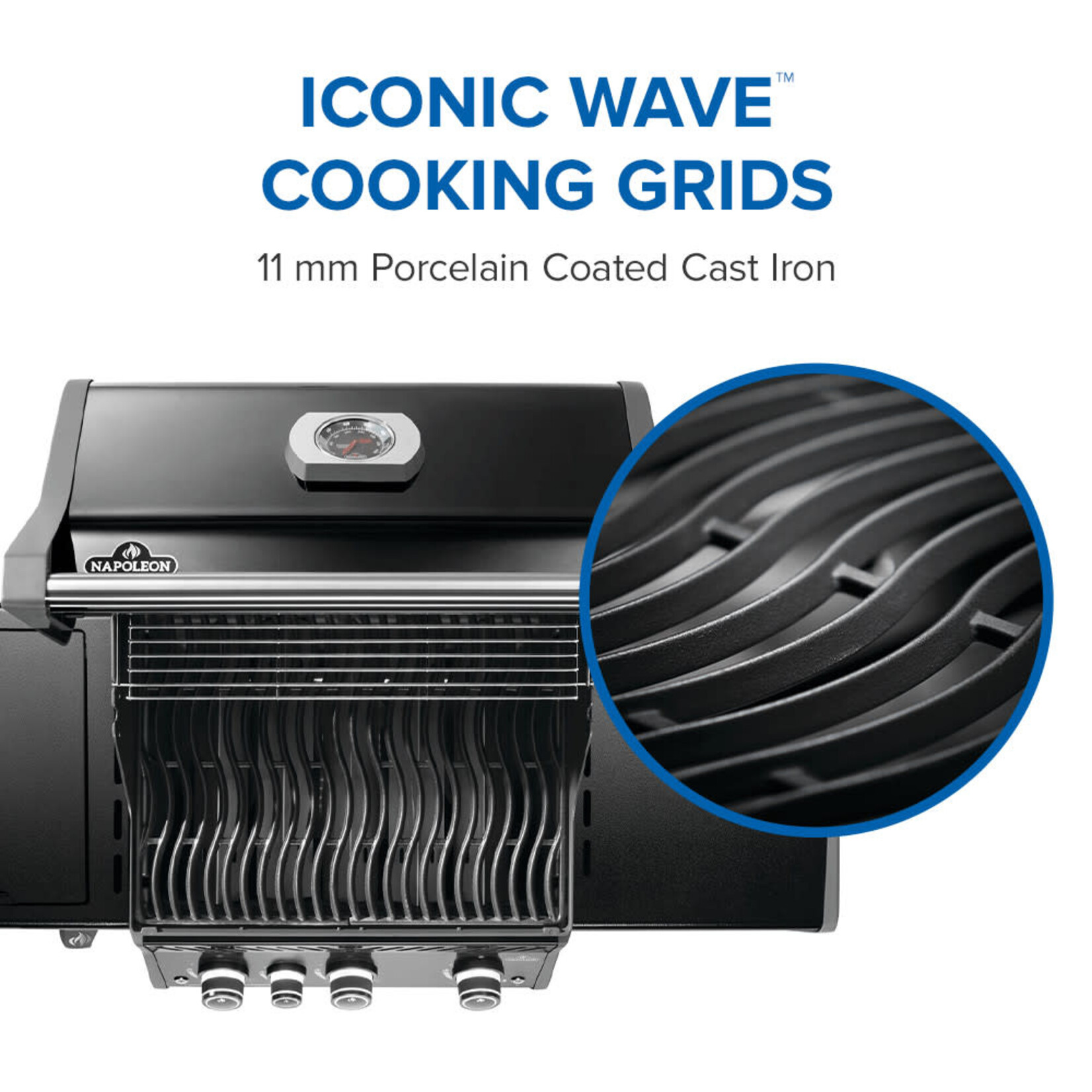 Napoleon Rogue® PRO 425 Propane Gas Grill with Infrared Side Burner, Black