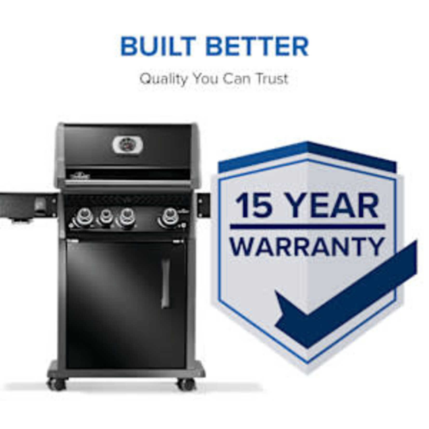 Napoleon Rogue® PRO 425 Natural Gas Grill with Infrared Side Burner, Black