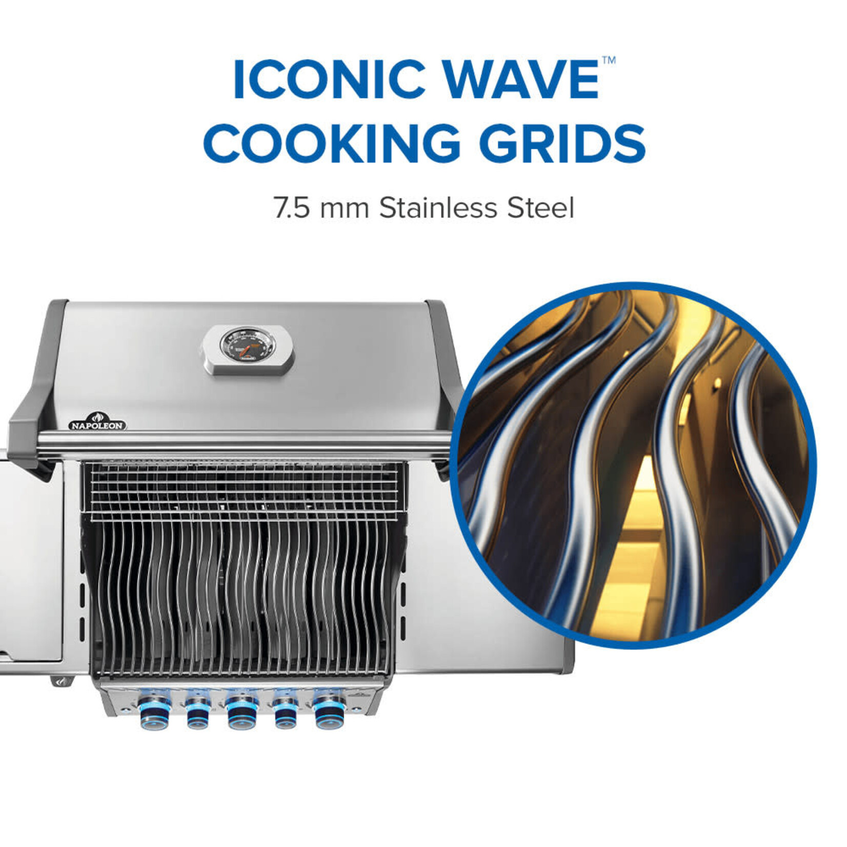 Napoleon Rogue® PRO-S 425 Propane Gas Grill with Infrared Side and Rear Burners, Stainless Steel