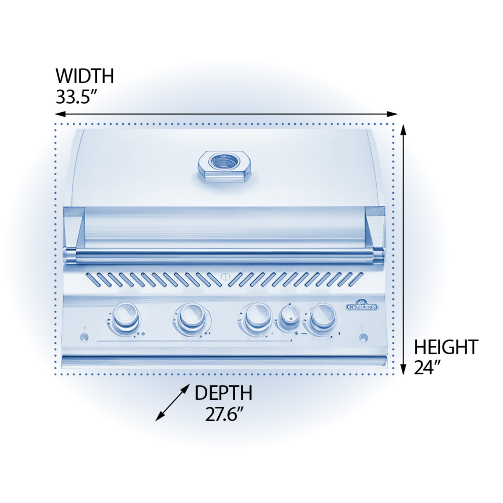 Napoleon Built-In 700 Series 32" with Infrared Rear Burner Natural Gas, Stainless Steel