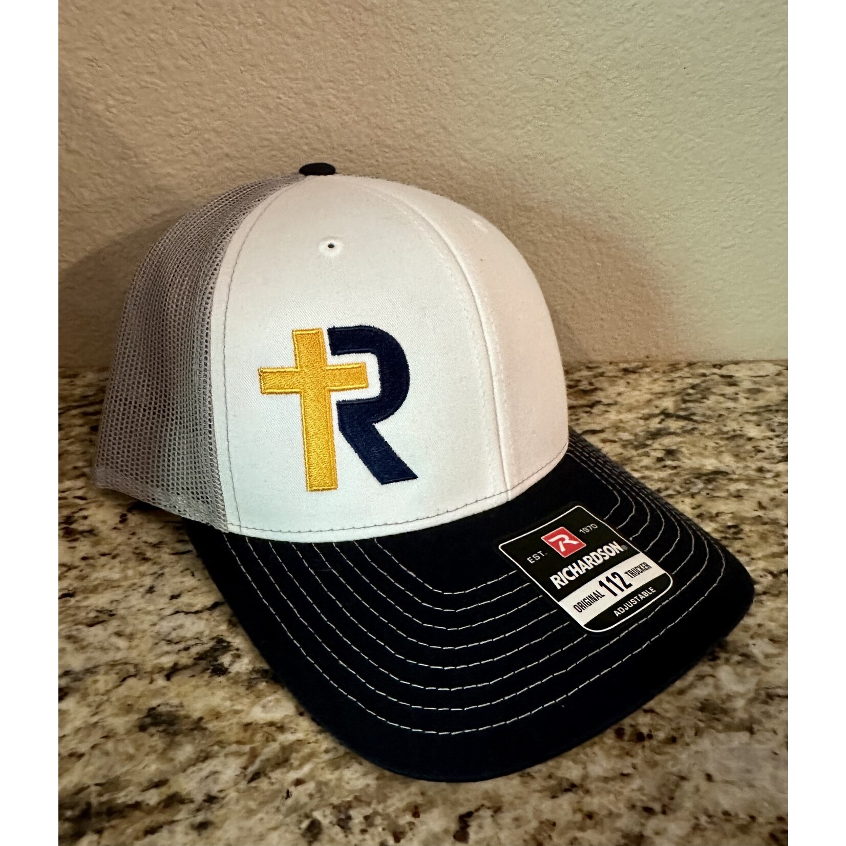 Richardson Hat--Gray/Navy/White