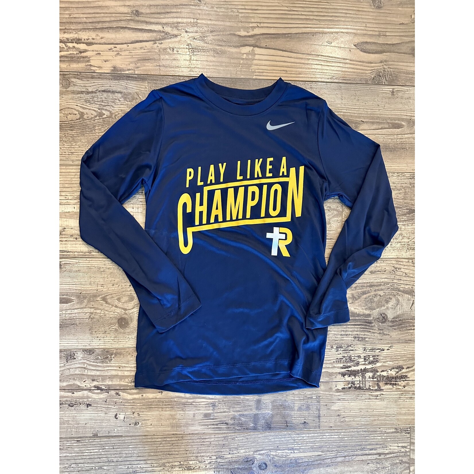 Nike Legend Play Like A Champ LS--Youth Navy