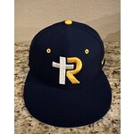 Nike Fitted Baseball Hat--Navy R-Cross