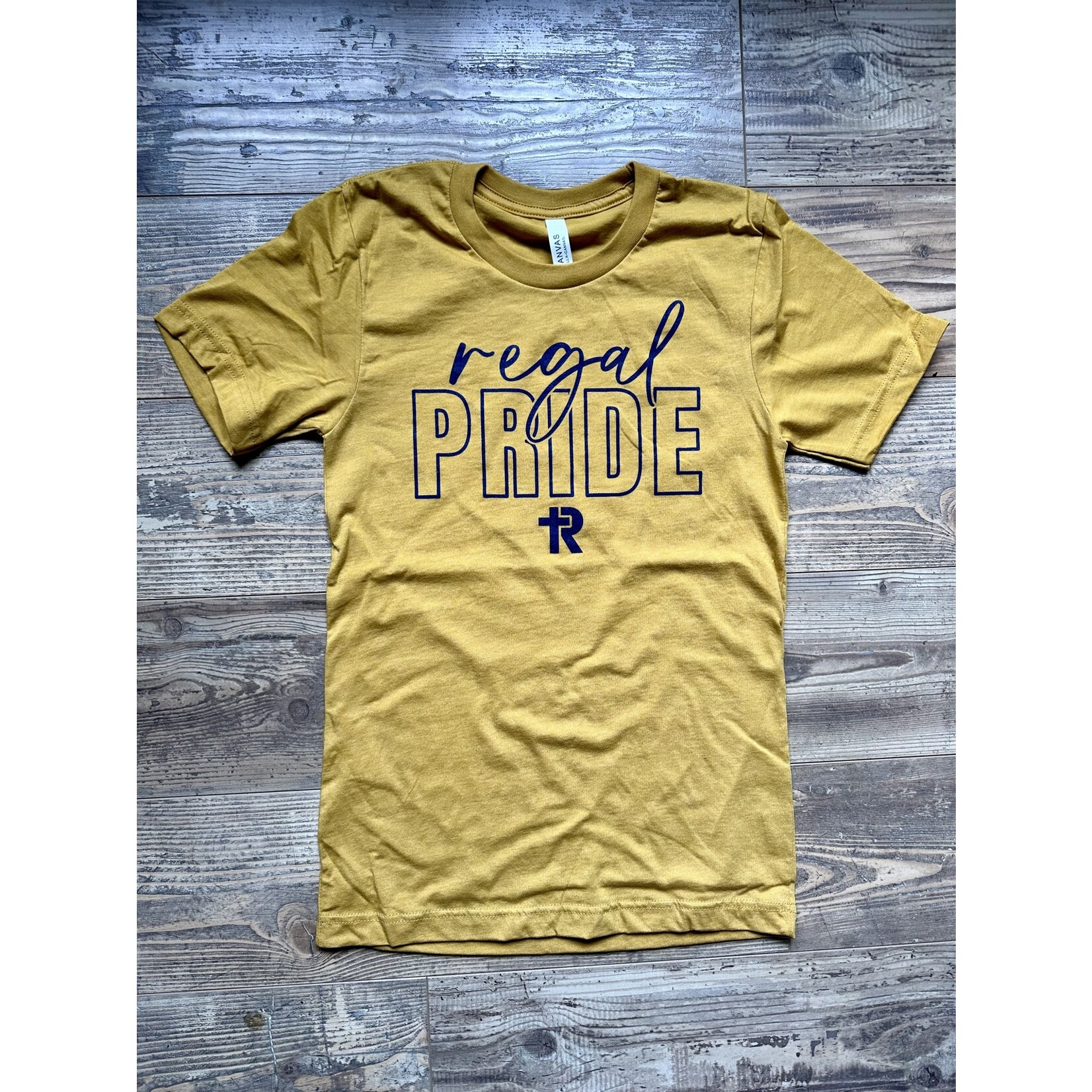 Bella Triblend Tee--Unisex- Mustard PRIDE