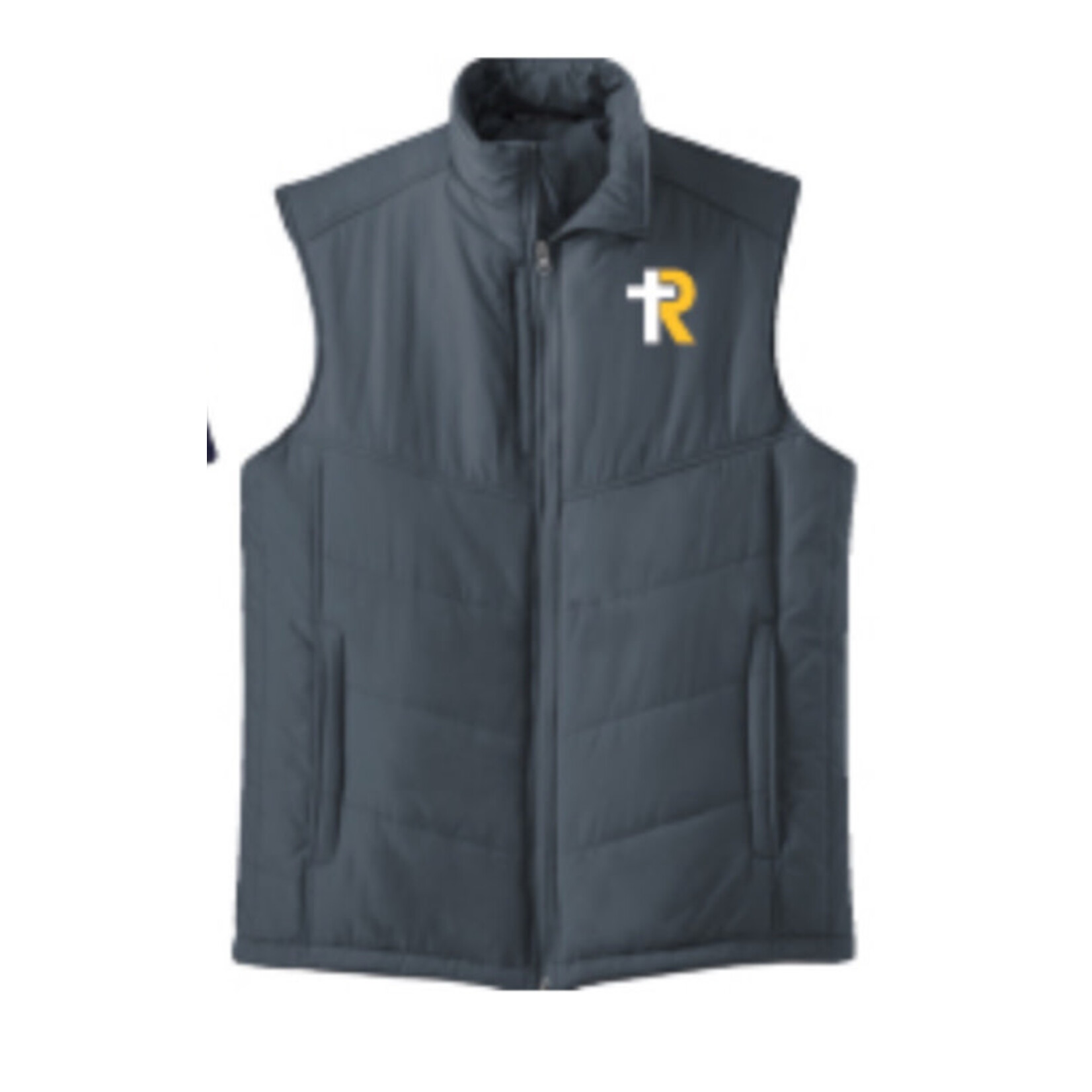 Port Authority Puffy Vest--Slate Gray