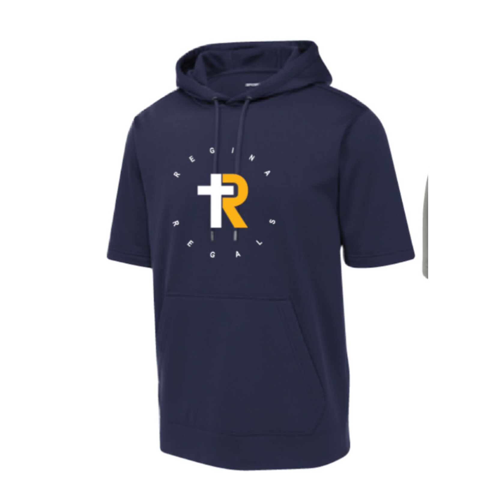 Sport Tek Short Sleeve Hoodie--Navy