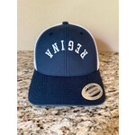 Trucker Hat--Navy/White Upside down REGINA